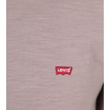 T-shirt - Mélange - Jersey - Gevoerde Zoom/Rand - Kwartmouw