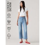 Levis  RIBCAGE STRAIGHT ANKLE  Broeken  dames Blauw