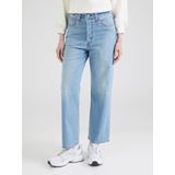Levis  RIBCAGE STRAIGHT ANKLE  Broeken  dames Blauw