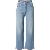 Levis  RIBCAGE STRAIGHT ANKLE  Broeken  dames Blauw