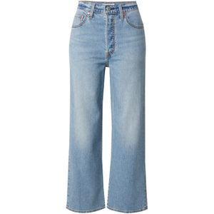 Levis  RIBCAGE STRAIGHT ANKLE  Broeken  dames Blauw