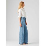 Levi's - Ribcage A6081-0012 - Jeans - Blauw - Wijde Pijpen - Casual - Katoen - Denim