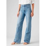 Levi's - Ribcage A6081-0012 - Jeans - Blauw - Wijde Pijpen - Casual - Katoen - Denim