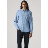 Levi's - Battery Hm Slim Overhemd - Blauw - 60% Katoen, 20% Gerecycled Katoen, 19% Gerecycled Polyester, 1% LYCRA®