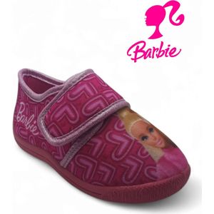 Mattel - Barbie pantoffels voor meisjes - roze fushia sloffen maat 24