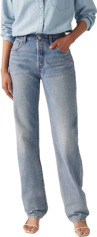 Levi's - 501® '90s - Baggy Broeken - Blauw - 79% Katoen, 21% Lyocell