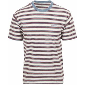 Levi's T-Shirt Red Vintage Stripe Porridge - Größe XL