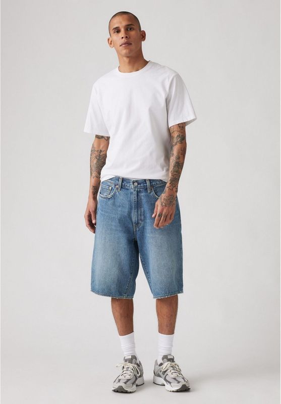 LEVI'S - 478 Baggy Shorts - Blauw Denim - Korte Broeken