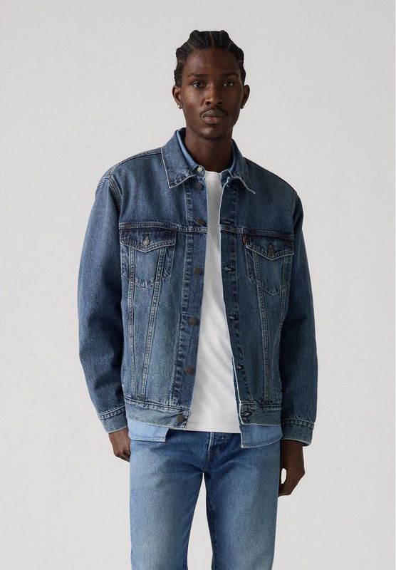 Levi's - Truckerjack - Blauw - Katoen - Casual