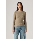 Levi's, Dames, Truien, Grijs, Maat: S Katoen,