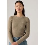 Levi's, Dames, Truien, Grijs, Maat: S Katoen,