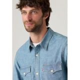 Levi's - A1919-0070 - Western Overhemd - Blauw - Relaxed Fit - Lange Mouwen - Katoen