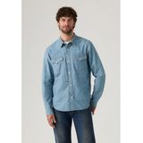 Levi's - A1919-0070 - Western Overhemd - Blauw - Relaxed Fit - Lange Mouwen - Katoen
