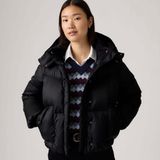 Levi's - WESTERN BUBBLE SHORTIE - Donsjas - Zwart - Dames