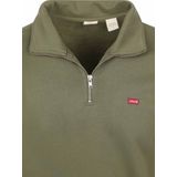 Levi's - Sweater Half Zip - Groen - Heren - Schipperstrui