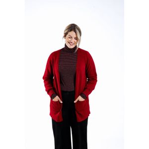 Paprika - Gebreid Vest - Rood