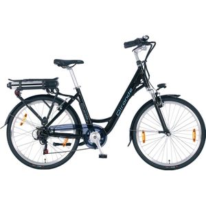 GIRONDE 26 INCH E-BIKE LADY H46 > 6 SPEED BLACK