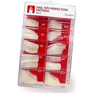 100 stuks kunstnagels, professionele kwaliteit, natuurlijk, voor nagelkunst, manicure, flexibel