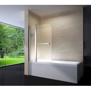 Sanifun badwand Eloisa mat glas L 1400 x 1200