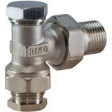 Velluto Riko voetventiel + adaptor 15 mm 1/2 inch haaks