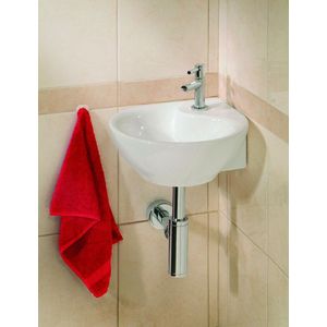 Sanifun One-Pack Menti hoekfontein compleet wit 350 x 350 x 145