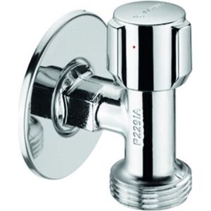 Schell - Hoekregelkraan - Messing - Chroom - G1/2 x G3/4