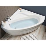 Allibert Jacana inbouw hoekbad - 135x135x41.5cm - B - Wit