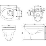 Sanifun hangtoilet Enrico 530