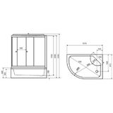 Sanifun complete douchecabine Frederico 1200 x 800