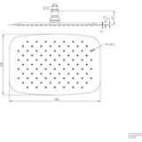 Sanifun hoofddouche Klose 30 x 20 x 2.