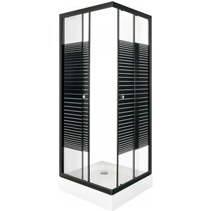 Sanifun douchecabine Gale 800 x 800 HT Black