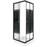 Sanifun douchecabine Gale 70 x 70 HT Black.