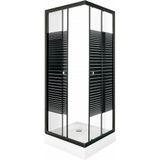 Sanifun douchecabine Gale 70 x 70 HT Black.