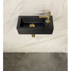Sanifun wastafel set Nero 360 x 180 x 90 R