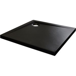 Sanifun - Douchebak - Zwart - Acryl - 800 x 800 mm