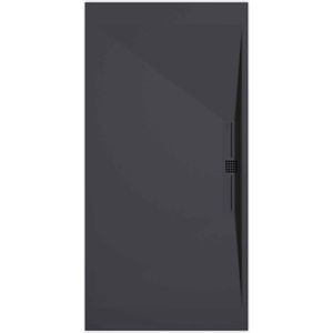 Sanifun douchebak Stone Side Anthraciet Smooth 1200 x 800 P