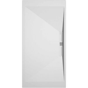 Sanifun douchebak Stone Side White Smooth 120 x 80 P.