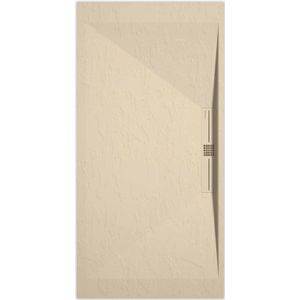 Sanifun douchebak Stone Side Cream Slate 120 x 80 P.