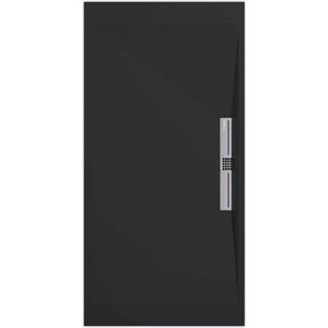 Sanifun douchebak Stone Side Black Smooth 1300 x 800 S