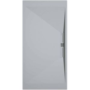 Sanifun douchebak Stone Side Gray 7035 Smooth 130 x 90 P.