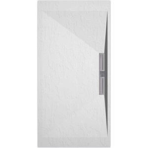 Sanifun douchebak Stone Side White Slate 1100 x 700 S