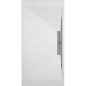 Sanifun douchebak Stone Side White Smooth 110 x 80 S.
