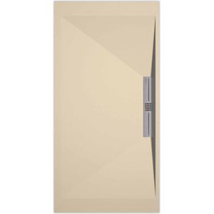 Sanifun douchebak Stone Side Cream Smooth 110 x 90 S.