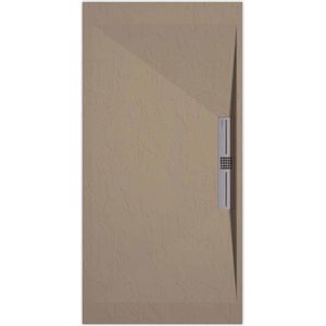 Sanifun douchebak Stone Side Moka Slate 1100 x 900 S