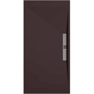 Sanifun douchebak Stone Side Chocolate Smooth 110 x 90 S.