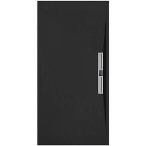 Sanifun douchebak Stone Side Black Slate 1000 x 800 S