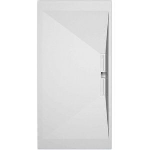 Sanifun douchebak Stone Side White Smooth 1000 x 900 P