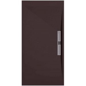 Sanifun douchebak Stone Side Chocolate Smooth 1000 x 900 S