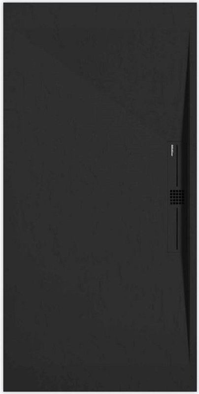 Sanifun douchebak Stone Side Black Slate 900 x 700 P