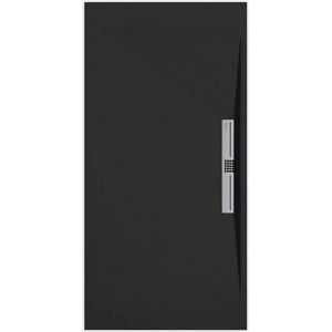 Sanifun douchebak Stone Side Black Slate 900 x 700 S